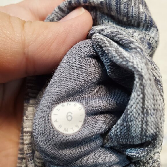 Lululemon Wunder Under High Rise Gray White  Active 21" Inseam Cropped Legging 6 - Picture 6 of 6